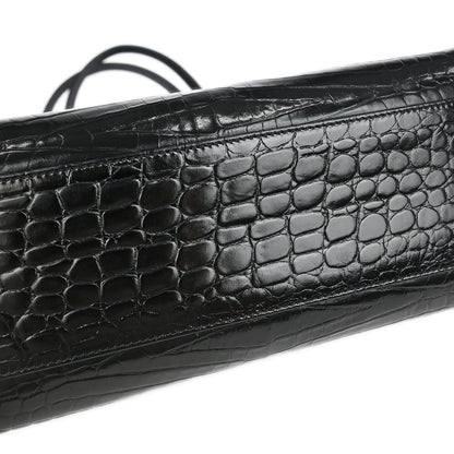 Salvatore Ferragamo Black Gancini Shoulder Bag