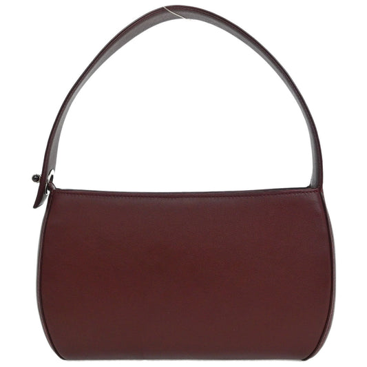 Cartier Bordeaux Leather Handbag