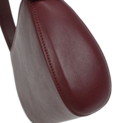 Cartier Bordeaux Leather Handbag