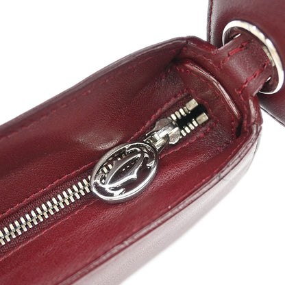 Cartier Bordeaux Leather Handbag