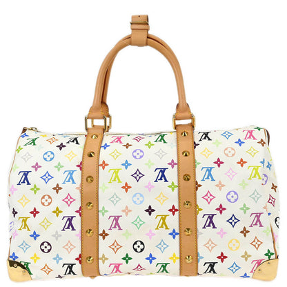 Louis Vuitton 2004 White Monogram Multicolor Keepall 45 Handbag M92641