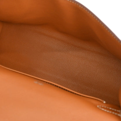 Hermes Gold Veau Swift Kelly Pochette Handbag