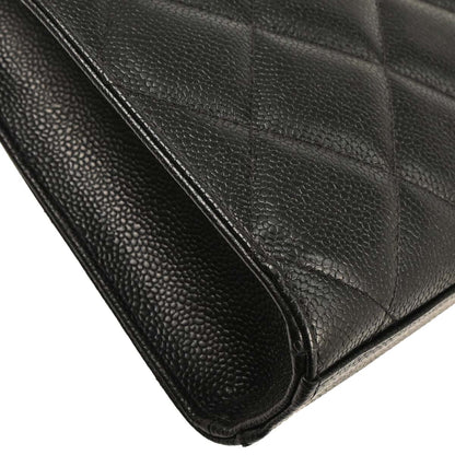 Chanel Black Caviar Briefcase Business Handbag