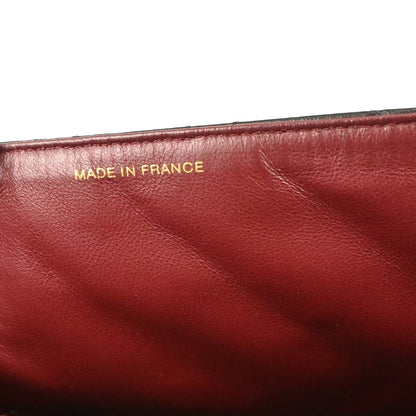 Chanel 1996-1997 Black Lambskin Double Sided Flap Shoulder Bag