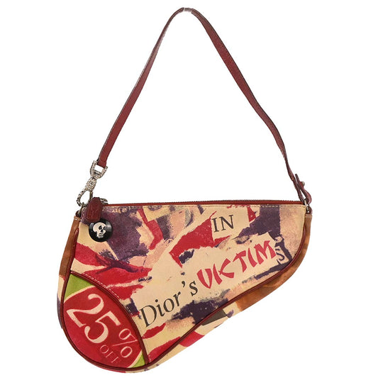 Christian Dior 2003 Red Victim Saddle Handbag