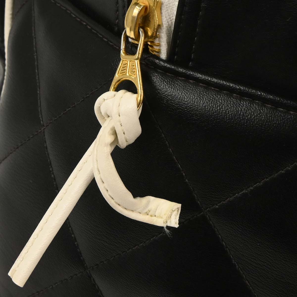 Chanel 1994-1996 Black Calfskin Bowling Bag
