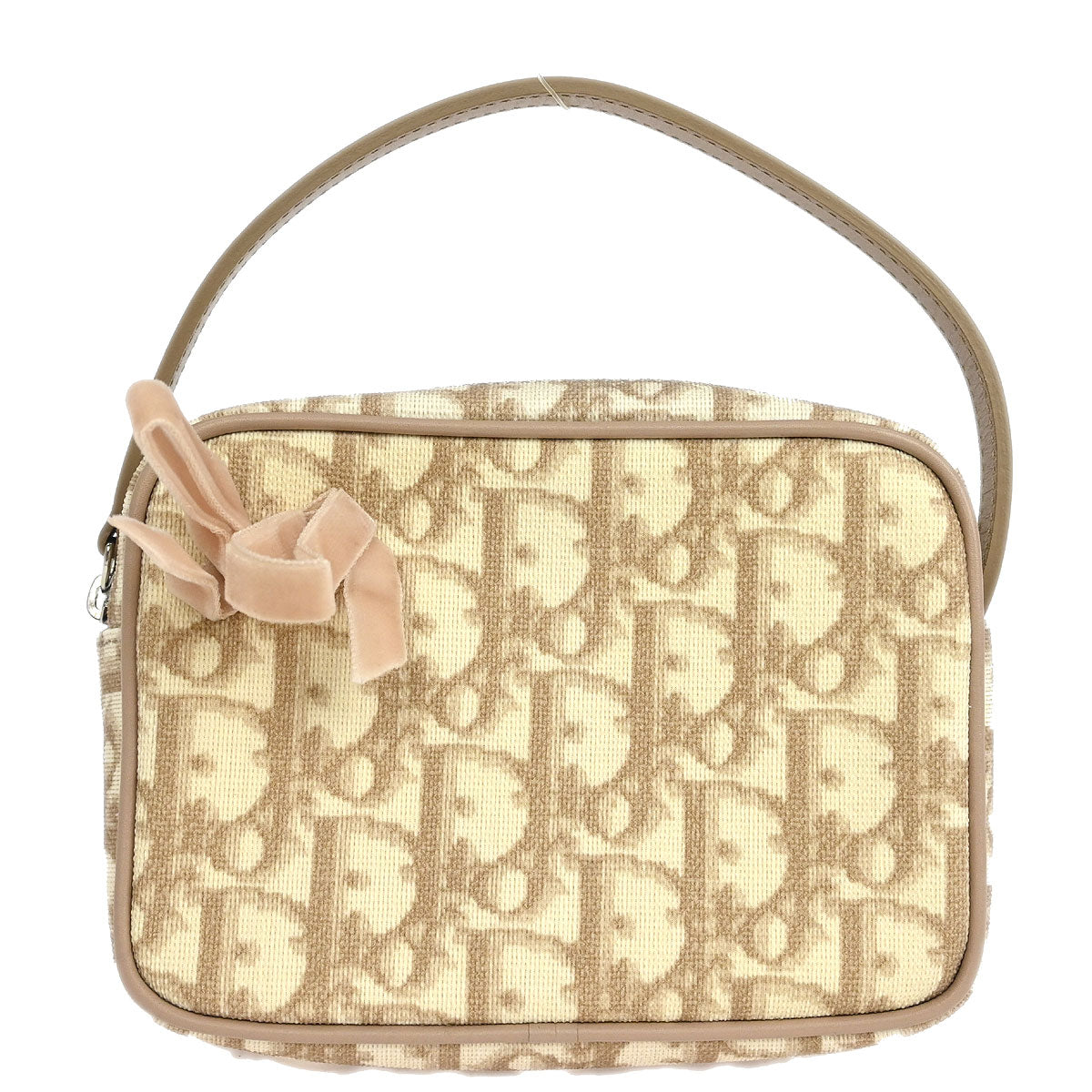 Christian Dior 2005 Off-white PVC Trotter Pouch Handbag