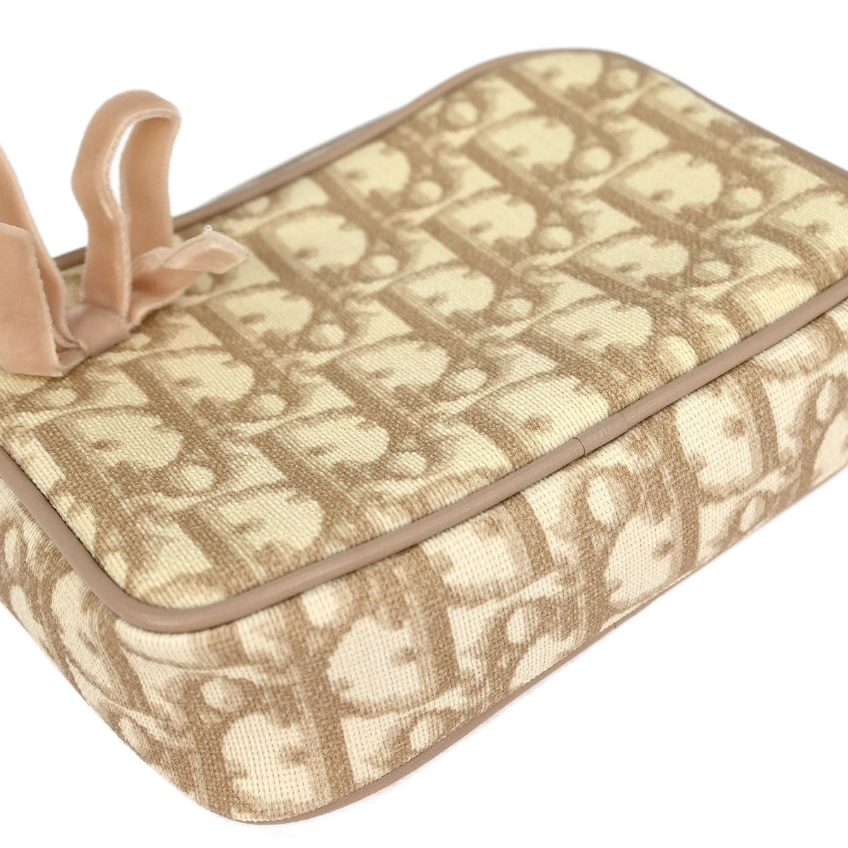 Christian Dior 2005 Off-white PVC Trotter Pouch Handbag