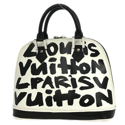 Louis Vuitton 2001 Black Graffiti Alma MM Handbag M92179