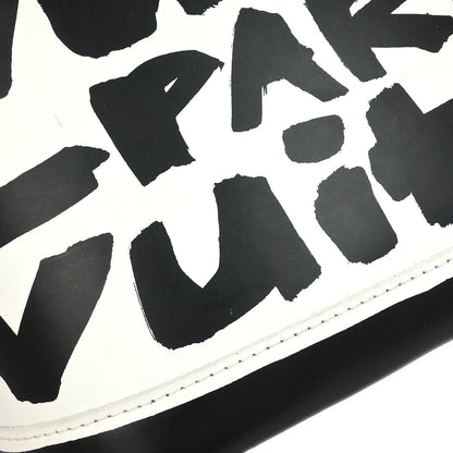 Louis Vuitton 2001 Black Graffiti Alma MM Handbag M92179