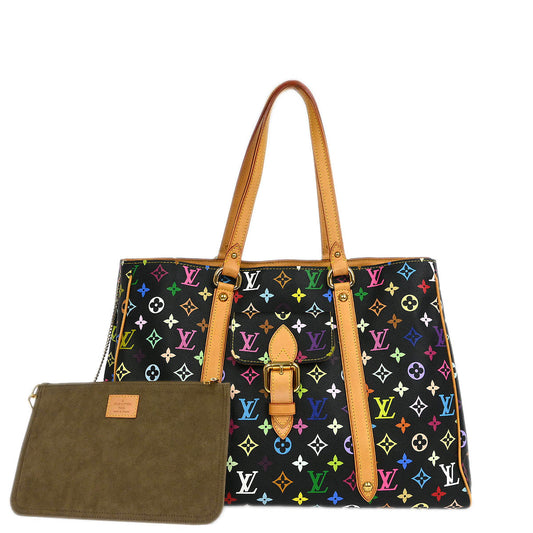 Louis Vuitton 2006 Black Monogram Multicolor Aurelia GM Tote Bag M40101