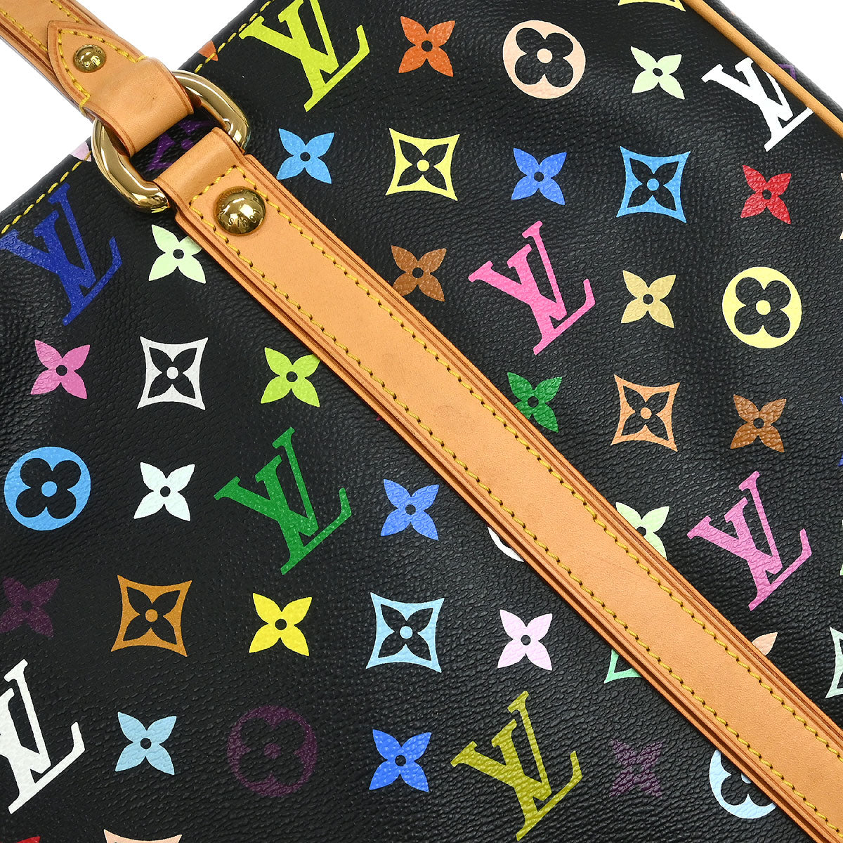 Louis Vuitton 2006 Black Monogram Multicolor Aurelia GM Tote Bag M40101