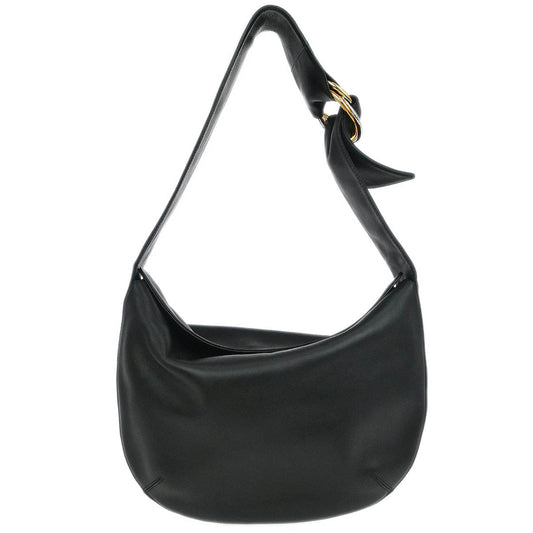Cartier Black Leather Hobo Handbag