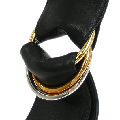Cartier Black Leather Hobo Handbag