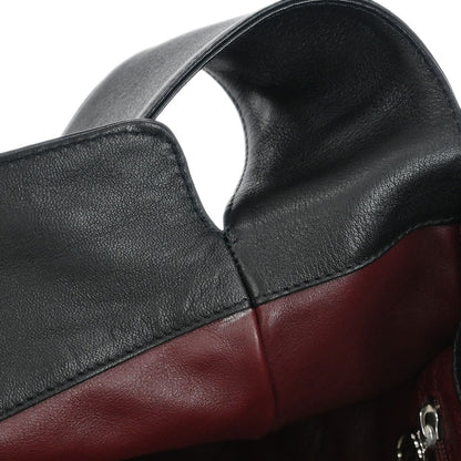 Cartier Black Leather Hobo Handbag