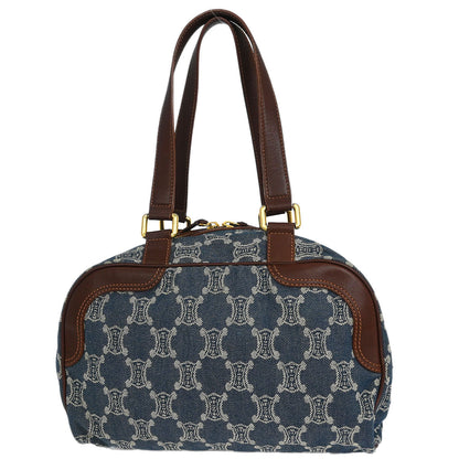 Celine Blue Denim Macadam Handbag
