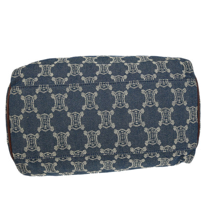 Celine Blue Denim Macadam Handbag