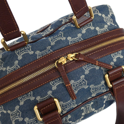 Celine Blue Denim Macadam Handbag