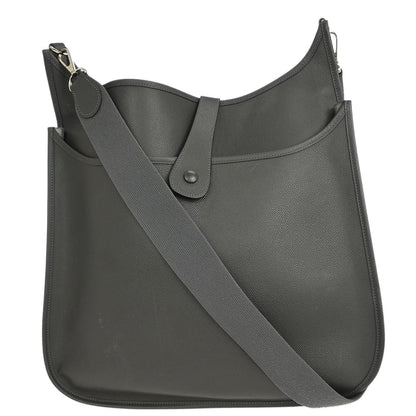 Hermes 2007 Graphite Epsom Evelyne 2 TGM Shoulder Bag