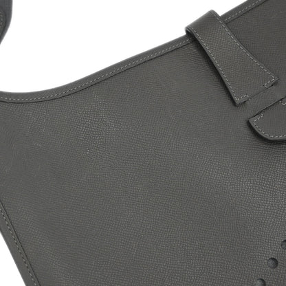 Hermes 2007 Graphite Epsom Evelyne 2 TGM Shoulder Bag
