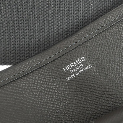 Hermes 2007 Graphite Epsom Evelyne 2 TGM Shoulder Bag