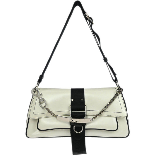 Christian Dior 2003 White Black Hardcore Shoulder Bag