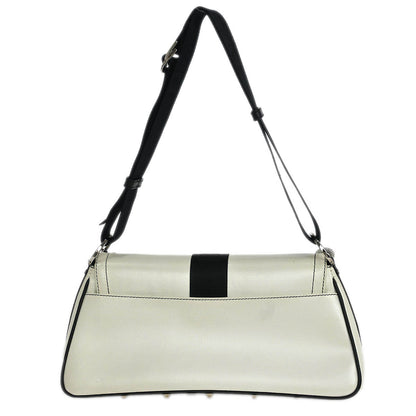 Christian Dior 2003 White Black Hardcore Shoulder Bag