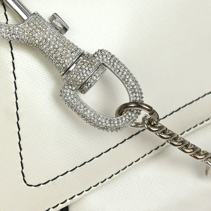 Christian Dior 2003 White Black Hardcore Shoulder Bag