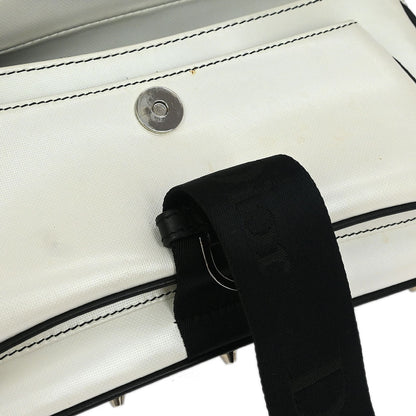 Christian Dior 2003 White Black Hardcore Shoulder Bag