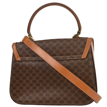 Celine Brown Macadam 2way Shoulder Handbag