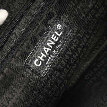 Chanel 2004-2005 Black Caviar Choco Bar Handbag