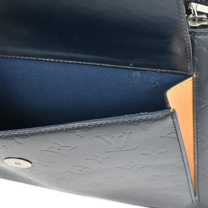 Louis Vuitton Blue Monogram Mat Alston Shoulder Bag M55125