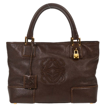 Loewe Brown Fusta 30 Tote Bag