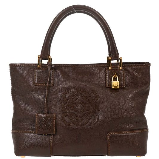 Loewe Brown Fusta 30 Tote Bag