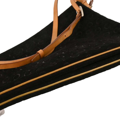 Celine Black Suede C Macadam Twin Handbag