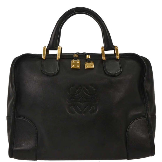 Loewe Black Leather Amazona 32 Handbag