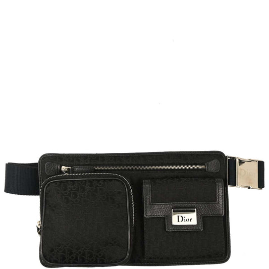 Christian Dior 2007 Black Trotter Street Chic Bum Bag