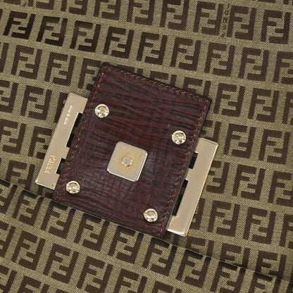 Fendi Brown Zucchino Shoulder Bag