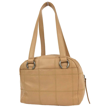 Chanel 2004-2005 Beige Caviar Wild Stitch Choco Bar Tote Handbag