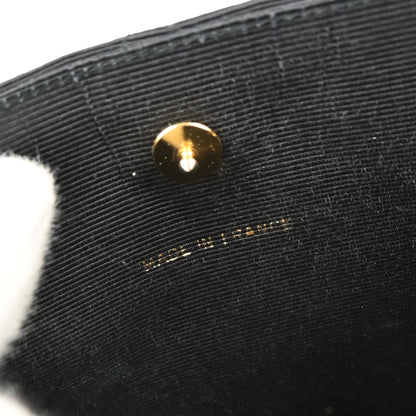 Chanel 1986-1988 Black Canvas Shoulder Bag