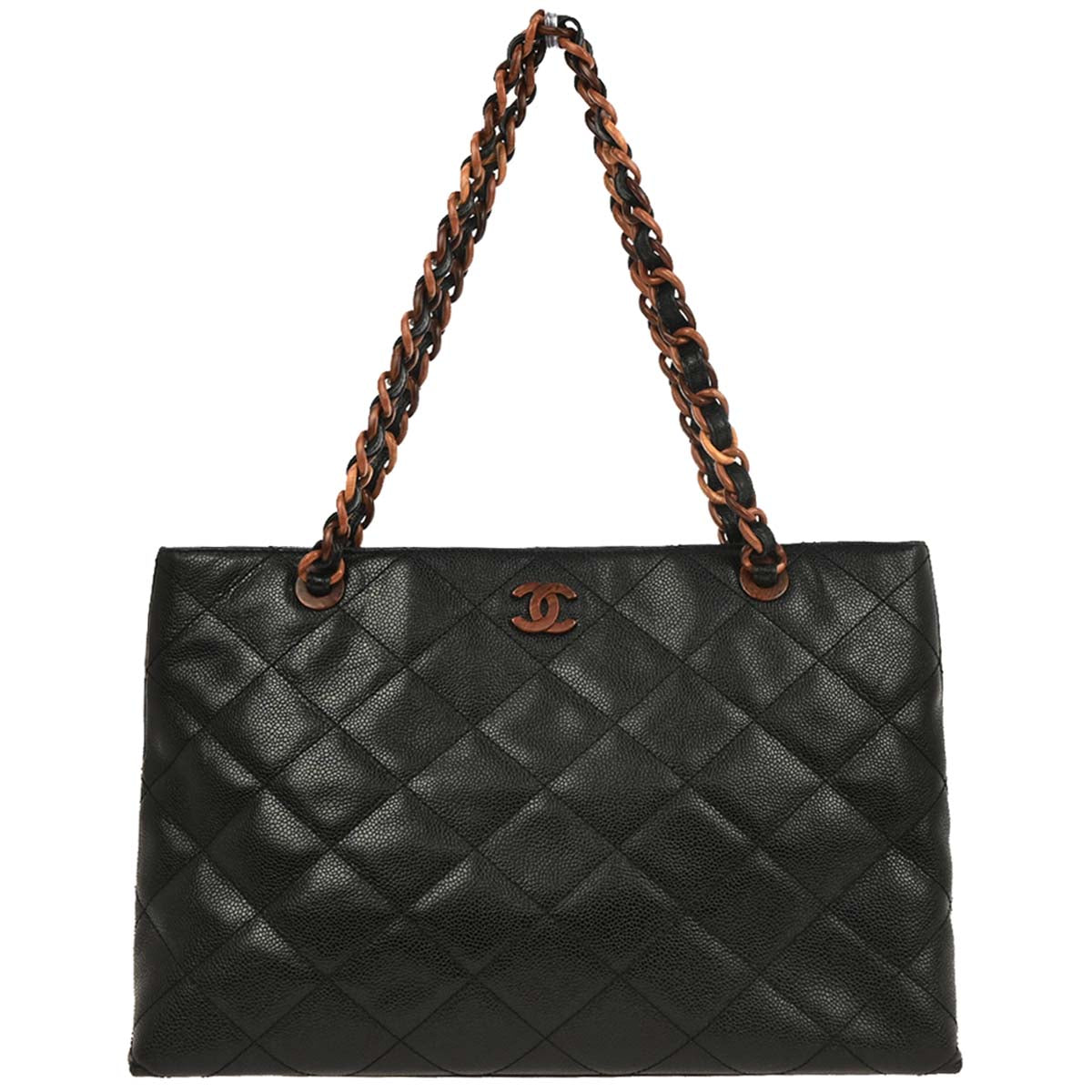 Chanel Black Caviar Tote Handbag