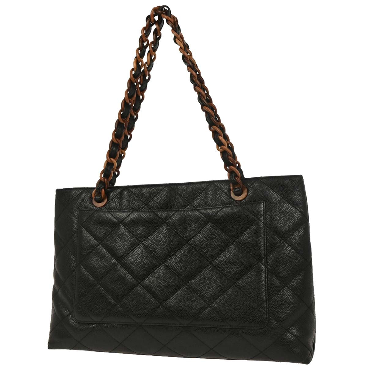Chanel Black Caviar Tote Handbag
