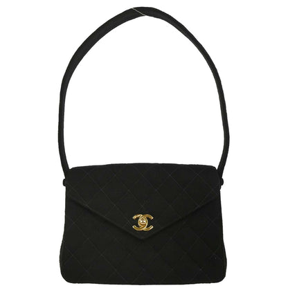 Chanel Black Cotton Handbag