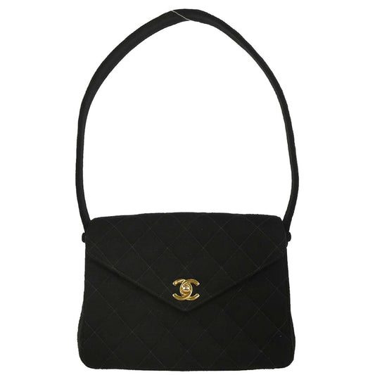 Chanel Black Cotton Handbag