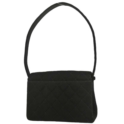 Chanel Black Cotton Handbag