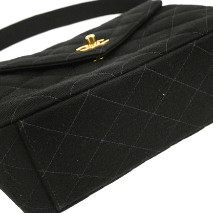 Chanel Black Cotton Handbag