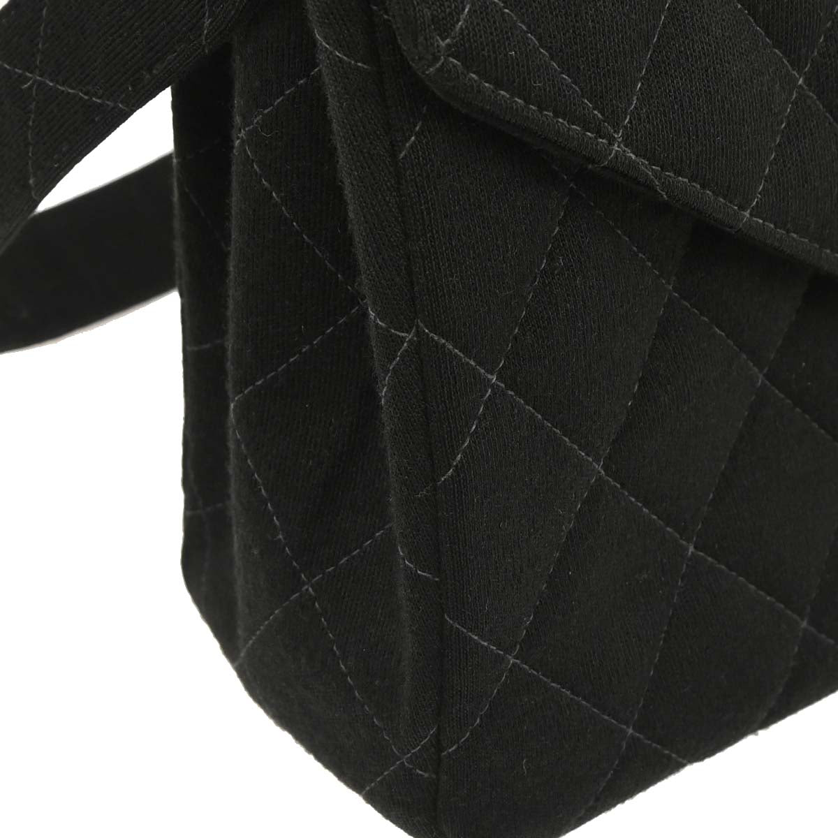 Chanel Black Cotton Handbag