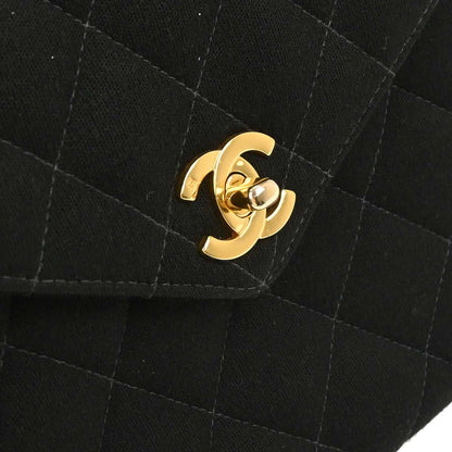 Chanel Black Cotton Handbag