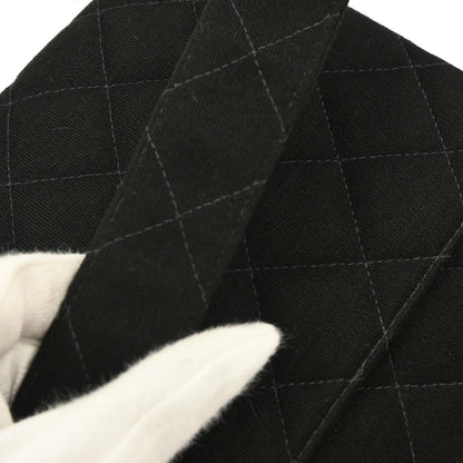 Chanel Black Cotton Handbag