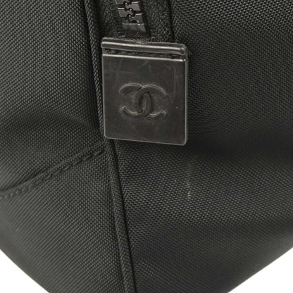 Chanel 2001-2003 Black Nylon Sport Line Duffle Gym Handbag